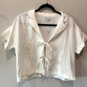 Madewell Bow Tie Blouse